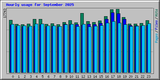 Hourly usage for September 2025